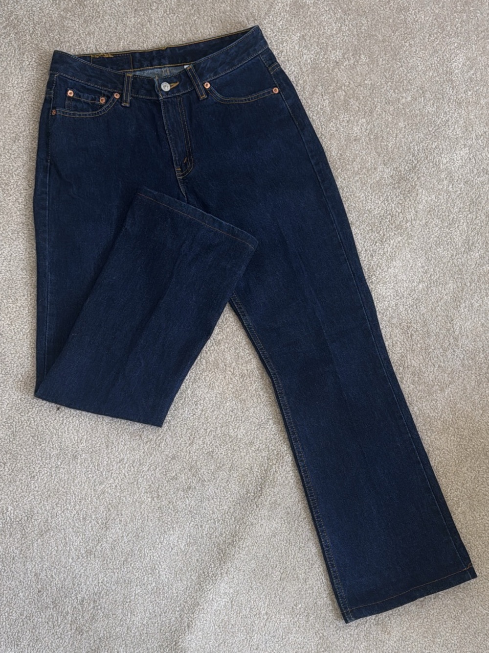 Vintage Levi's 592 Bootcut Dark Indigo Straight Leg Women's Jeans